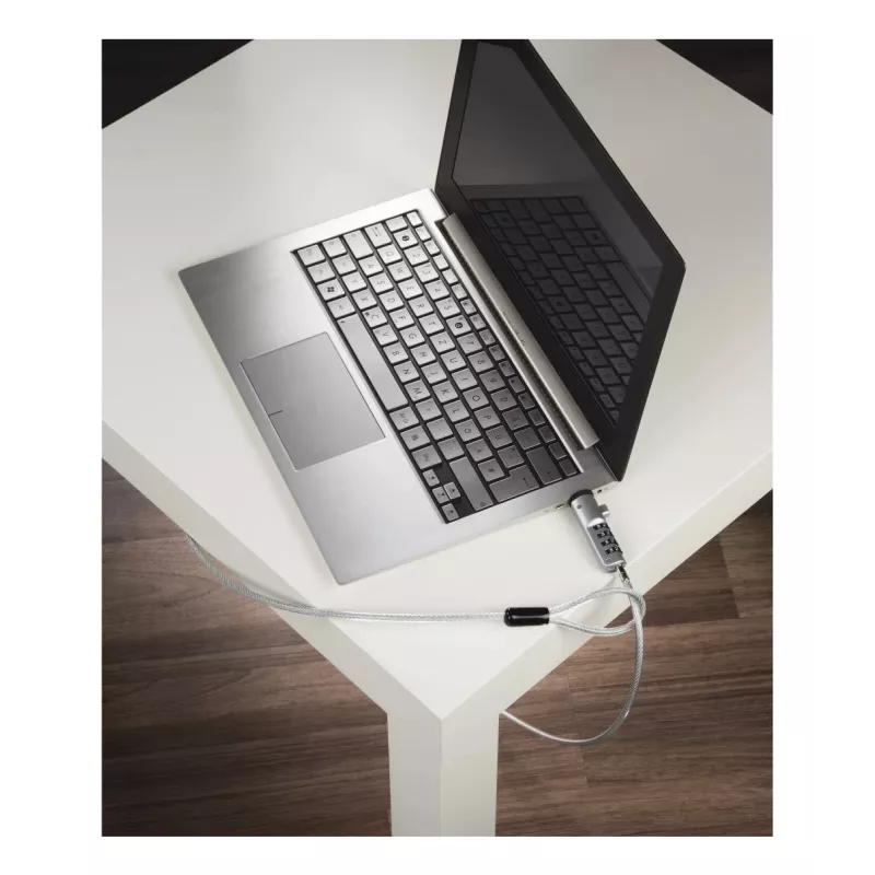 Candado de cable USB Hama plateado, transparente 1,8 m