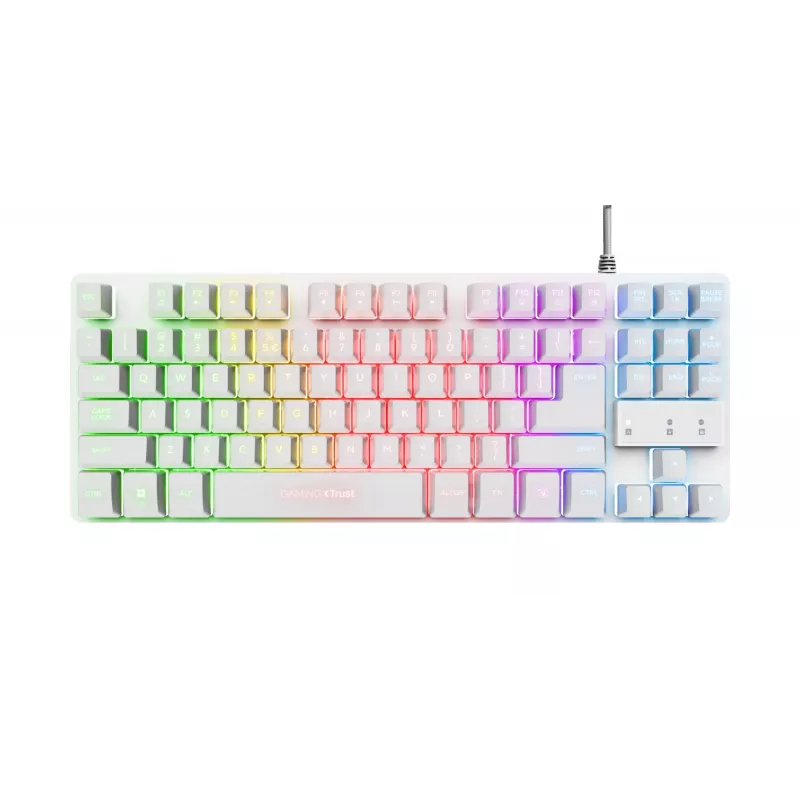 Teclado gaming Trust GXT 833W Thado USB QWERTZ alemán blanco