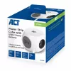 Alargador de corriente ACT AC2425 1,5 m 3 tomas de corriente para interior Blanco