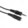 Cable de audio Hama 00205105 5 m conector macho a conector hembra 3,5 mm Negro