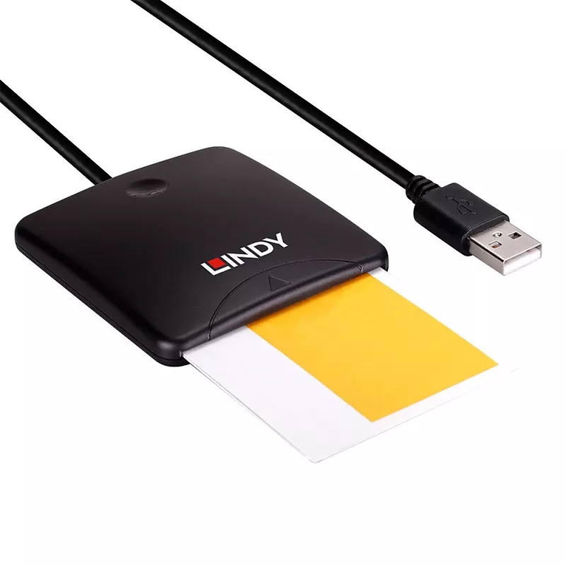 Lindy 43407 lector de tarjetas inteligentes USB 2.0