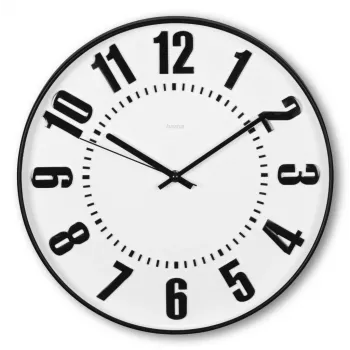 Hama Formentera Reloj de cuarzo redondo Negro, Blanco