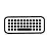 HP 805T2AA#ABF teclado inalámbrico de tamaño completo con teclas tipo chiclet