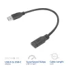 Adaptador USB ACT AC7460 conector macho USB-A a conector hembra USB-C de 24 pines, 20 cm, 5 Gbit/s