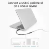 Adaptador USB ACT AC7460 conector macho USB-A a conector hembra USB-C de 24 pines, 20 cm, 5 Gbit/s