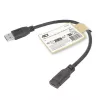 Adaptador USB ACT AC7460 conector macho USB-A a conector hembra USB-C de 24 pines, 20 cm, 5 Gbit/s