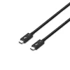Lindy Cable Thunderbolt 5 de 1 m, 80 Gbit/s, pasivo, conector macho, conector macho, 1 m, 80 Gbit/s, Negro, Níquel