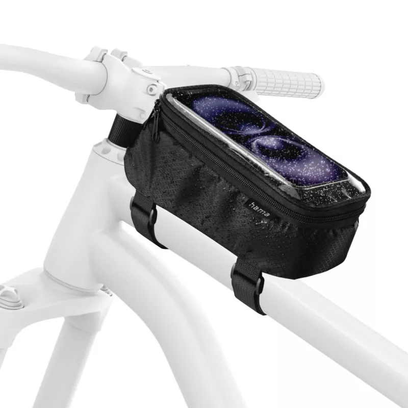 Bolsa/cesta para bicicleta Hama 00121353 cuadro 1,7 l poliéster negro