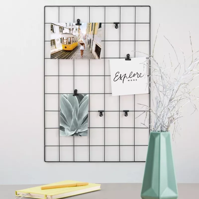 Pizarra memo Hama 00069804 negra metal 380x560 mm