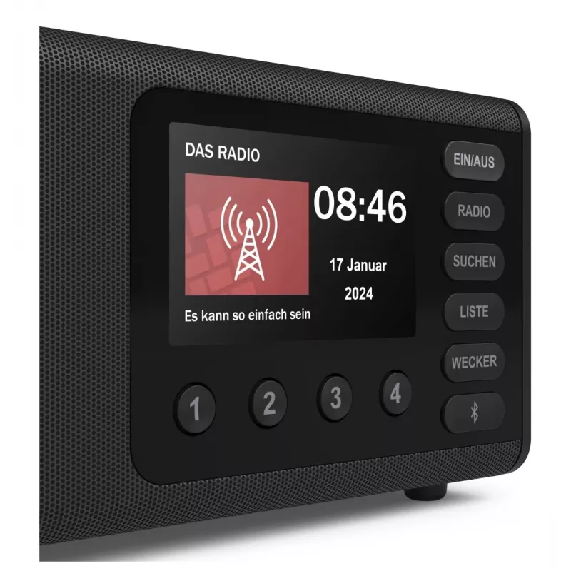 Radio personal Hama DR1001 digital DAB DAB+ FM 5W pantalla TFT