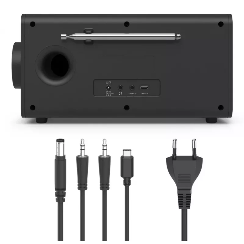 Radio personal Hama DR1001 digital DAB DAB+ FM 5W pantalla TFT