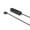 Hama 00223013 Alargador de corriente 1,4 m 3 salidas AC Interior Negro