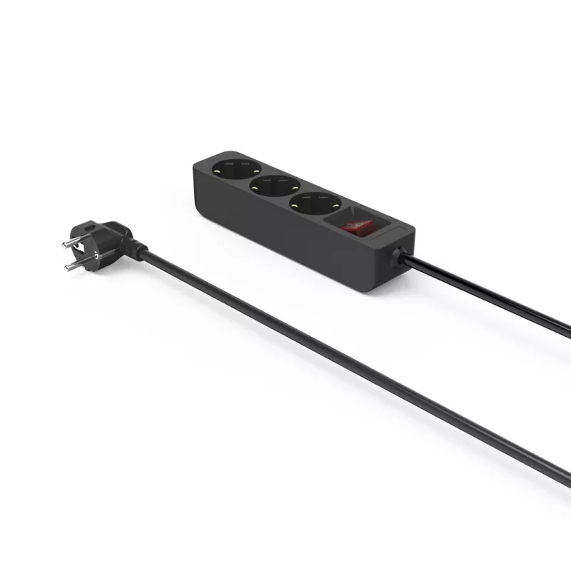 Hama 00223013 Alargador de corriente 1,4 m 3 salidas AC Interior Negro