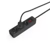 Hama 00223013 Alargador de corriente 1,4 m 3 salidas AC Interior Negro
