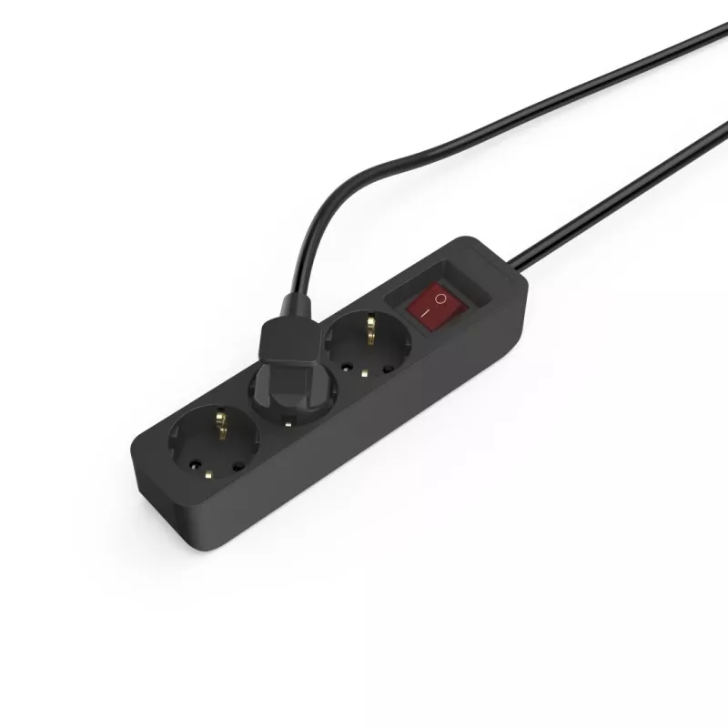 Hama 00223013 Alargador de corriente 1,4 m 3 salidas AC Interior Negro