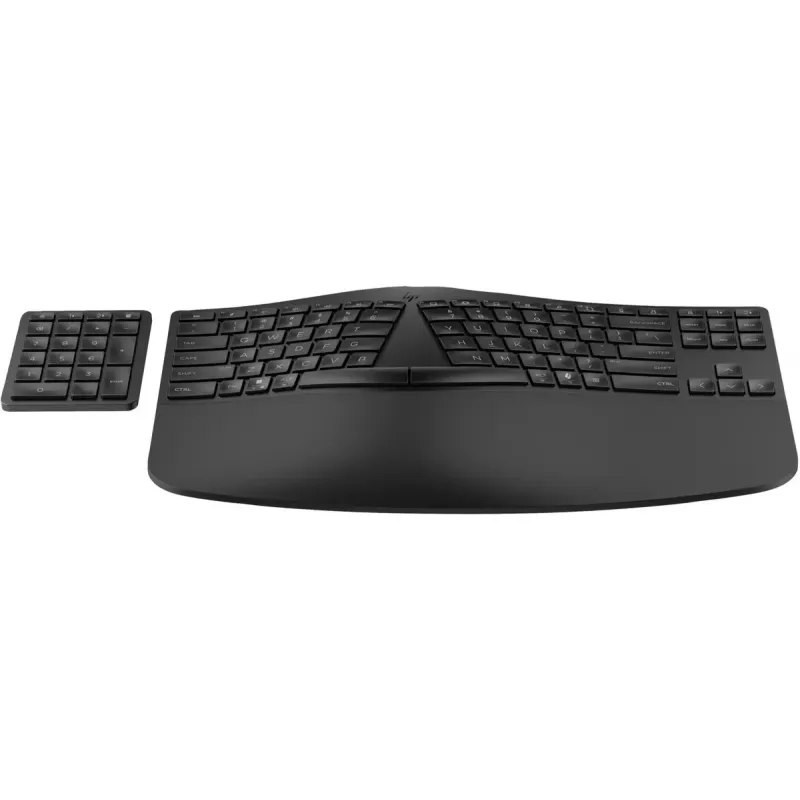 HP 960 Ergonomic Wireless Teclado Full-size 100% RF Wireless + Bluetooth Membrana Negro para casa