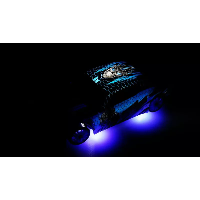 Amewi 21133 Drift Sport Muscle Car coche RC, 4WD, 1:24, RTR, azul, 6+