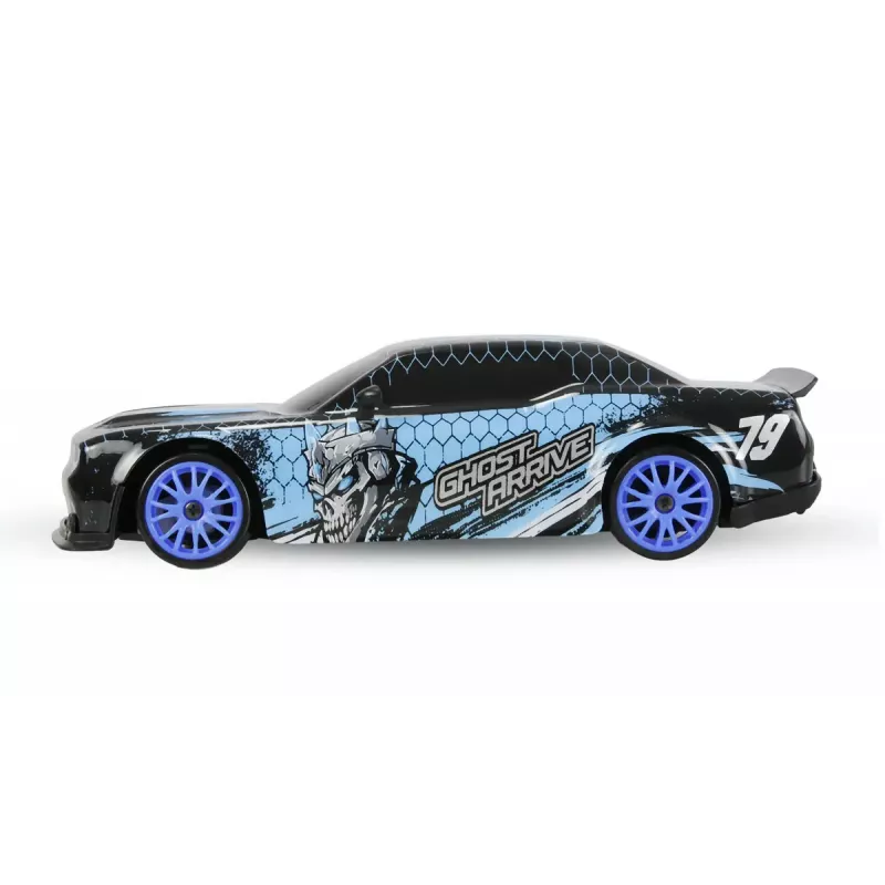 Amewi 21133 Drift Sport Muscle Car coche RC, 4WD, 1:24, RTR, azul, 6+
