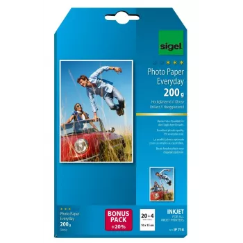 Papel fotográfico brillante Sigel IP718