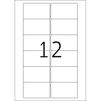 Etiqueta autoadhesiva para impresora HERMA Videoetiquetas A4 78,7x46,6 mm