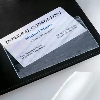 Funda para tarjetas Sigel VZ115 transparente