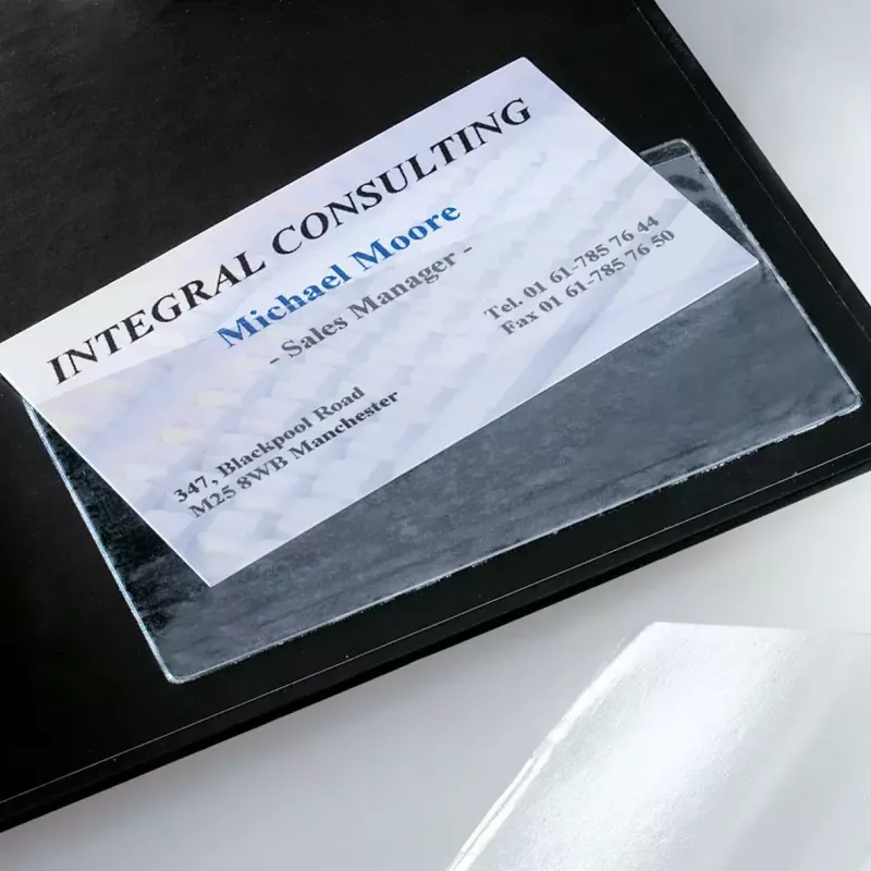 Funda para tarjetas Sigel VZ115 transparente