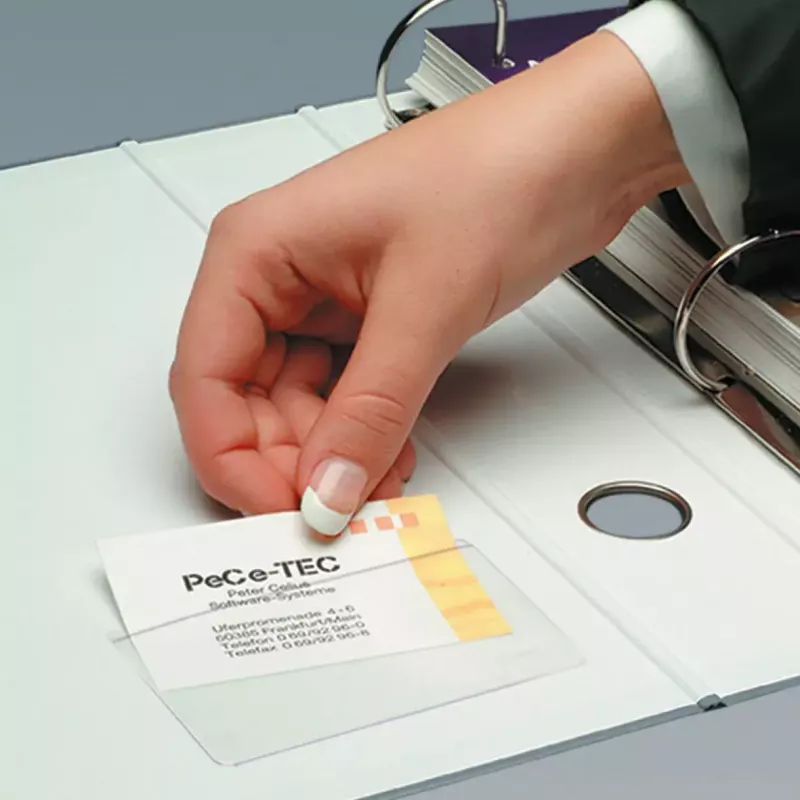 Funda para tarjetas Sigel VZ115 transparente