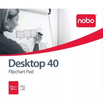 Bloc de flipchart Nobo en blanco 580x480 40 hojas, blanco, en blanco, B1, 40 páginas, 580 mm, 485 mm