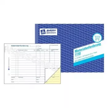 Libro de administración Avery 1110 azul blanco