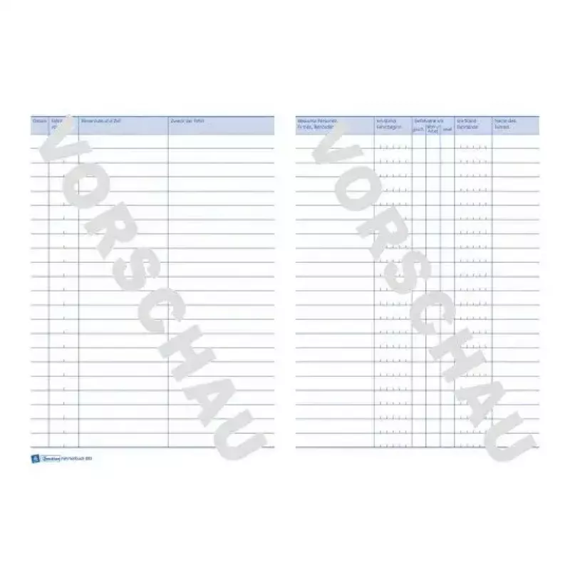 Libro de administración Avery 223 azul blanco