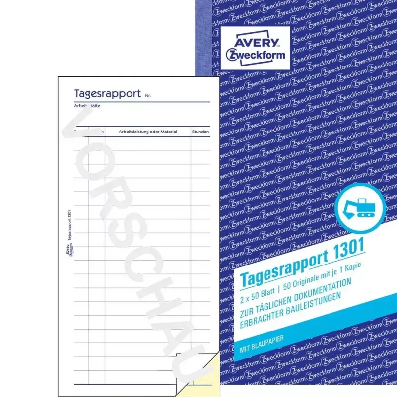 Formulario/libro de contabilidad AVERY 1301 50 páginas