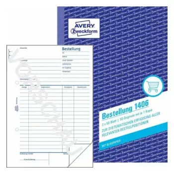 Formulario/libro de contabilidad A5 Avery 1406