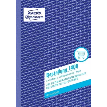 Formulario/libro de contabilidad A5 Avery 1406