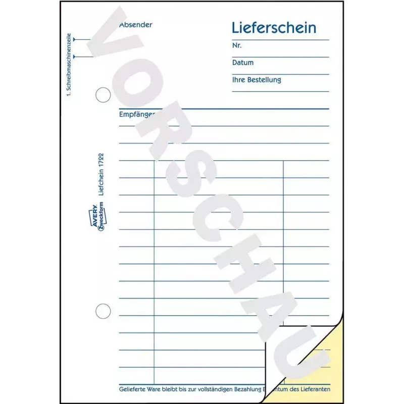 Libro de formularios de contabilidad A6 Avery 1722