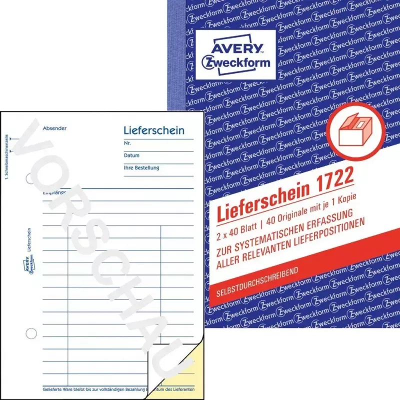 Libro de formularios de contabilidad A6 Avery 1722