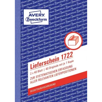 Libro de formularios de contabilidad A6 Avery 1722