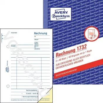 Libro de formularios de contabilidad A6 Avery 1732