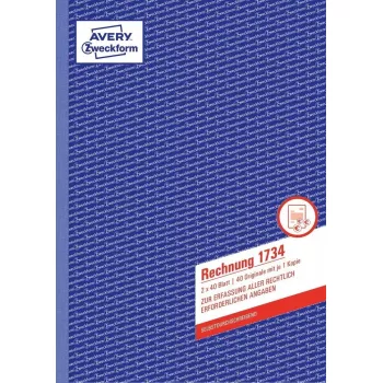 Formulario/libro de contabilidad AVERY 1734 A4 40 páginas