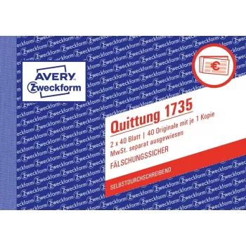 Libro de formularios de contabilidad A6 Avery 1735