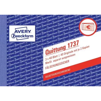 Libro de formularios de contabilidad A6 Avery 1737