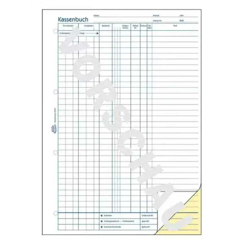 Formulario/libro de contabilidad A4 Avery 1756