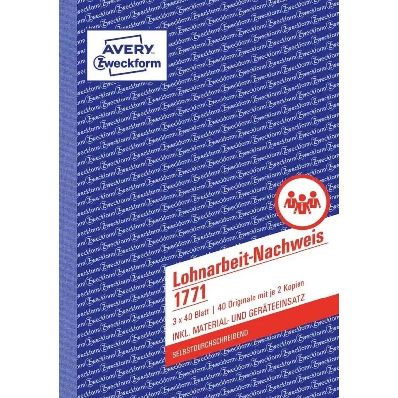Formulario comercial Avery 1771