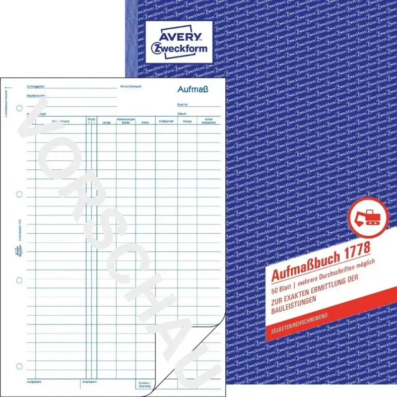 Formulario/libro de contabilidad AVERY 1778