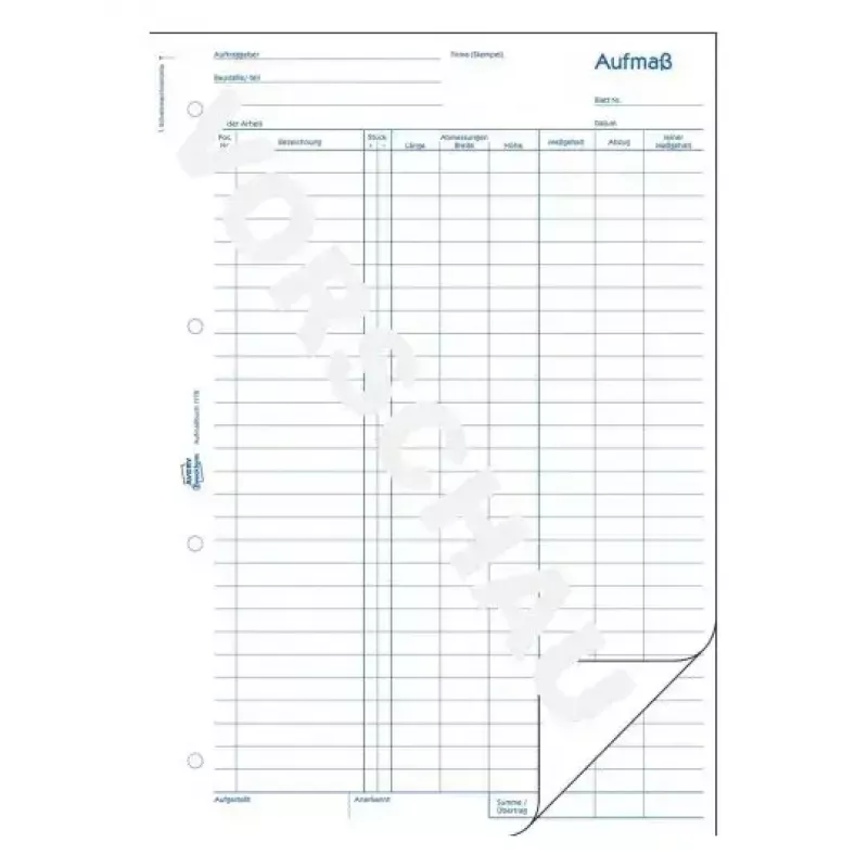 Formulario/libro de contabilidad AVERY 1778