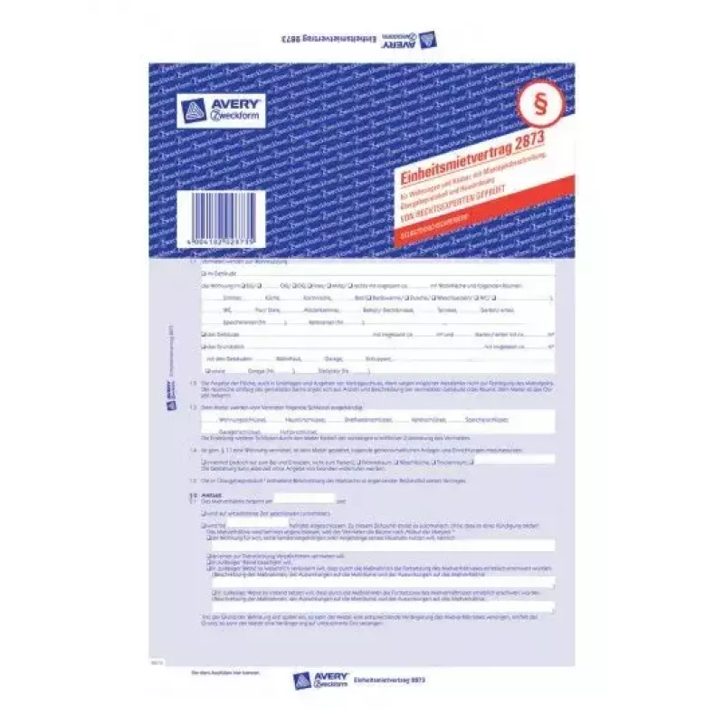 Papel de registro Avery 2873