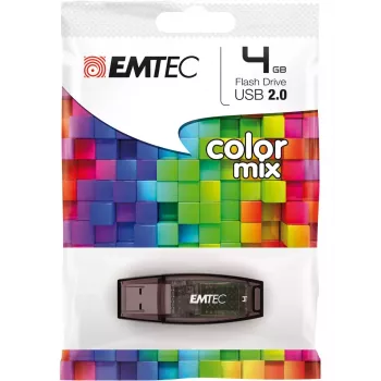 Emtec C410 unidad flash USB 2.0 de 4 GB, roja