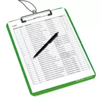 Tabla con pinza Herlitz 11226610 plástico poliestireno verde