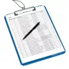 Tabla con pinza Herlitz 11226396 plástico poliestireno azul