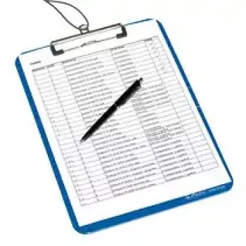Tabla con pinza Herlitz 11226396 plástico poliestireno azul