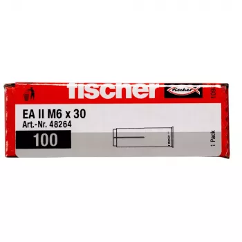 Anclaje Fischer EA II M6 100 unidades 30 mm